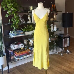 12th Tribe - Isabella Chartreuse Midi Dress (NWT) - XS